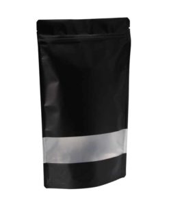 Bolsa vertical de 8 oz de calidad alimentaria con ventana